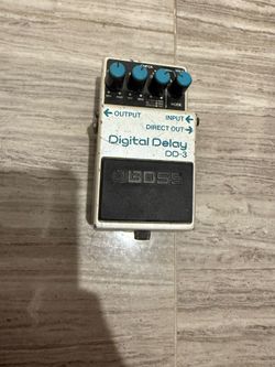 Boss dd3 digital delay guitar pedal