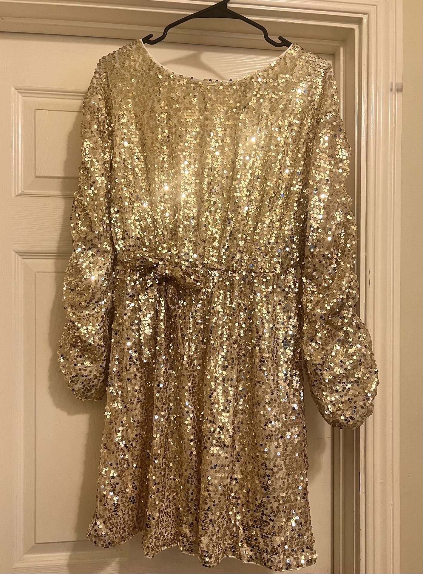Gold Sequins Dress