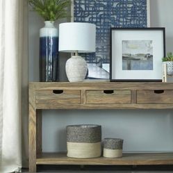 CONSOLE  TABLE  FINISH: NATURAL ☎️1714586,2564 