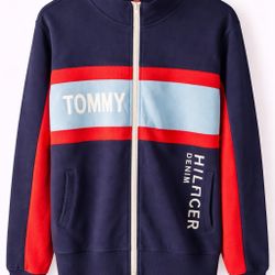 Tommy Hilfiger Denim Full-Zip Colorblock Hoodie – Men’s - Size M