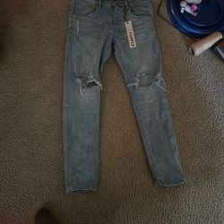 purple jeans