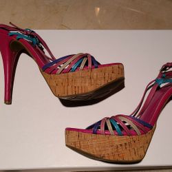 BCBG Pink Candy High Heel Stilettos Size 7.5