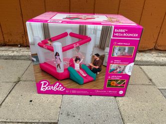 Barbie inflatable bounce house with blower