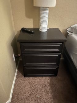 Two nightstands/ end tables