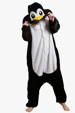 Pinguino Pinguin Animal Pajamas for Women Men Adult Onesie Unisex Sleepwear M