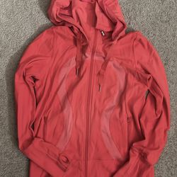 Lululemon 8 10 stride jacket hoodie scuba pink
