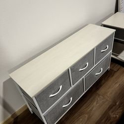 Light Grey Dresser and Nightstand