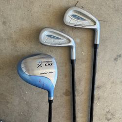 3-Piece Cougar X-CAT Junior Tour Golf Clubs Set - Perfect Starter / Replacement