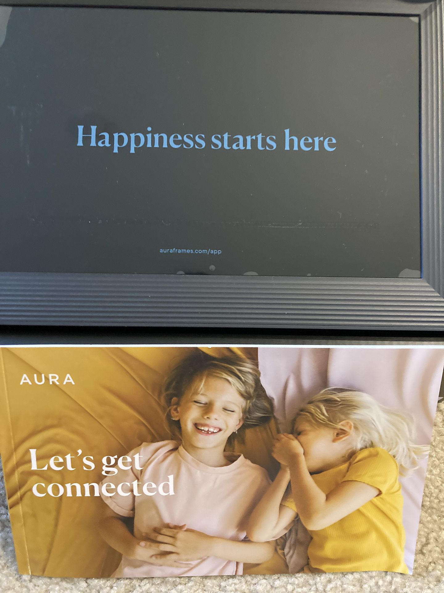Aura AF900-BLK Carver Digital Picture Frame 10.1" 1280 x 800 Sea Salt