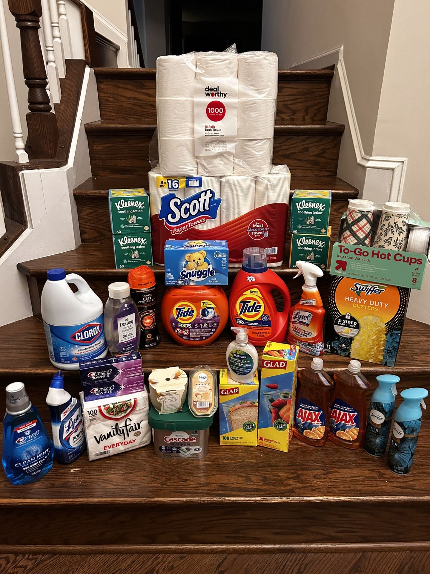 Household Tide Scott Laundry Cleaning bundle