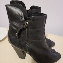 Guess Peeptoe Boots Ankle High.heel 8M