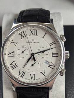 Claude Bernard Swiss Chronograph Dress Watch with Sapphire Crystal #10217-3-AR