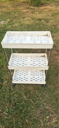 White organizer rack 8.5”X16” and 24” inches tall