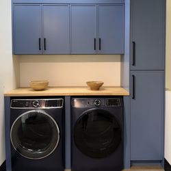 Blue Slim Shaker Cabinets 