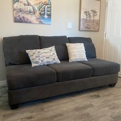 Soft Comfortable Grey Couch 