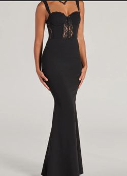 Black - Sweetheart lace Mermaid formal dress