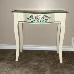 Small Wood Accent Table 