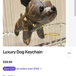 LV Dog keychain 