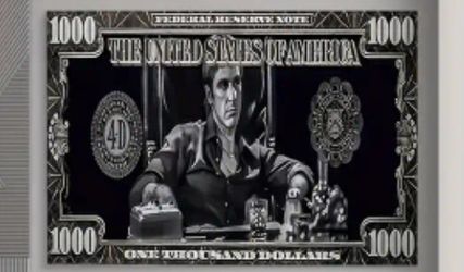 Tony Montana Scarface Canvas Wall Hanging