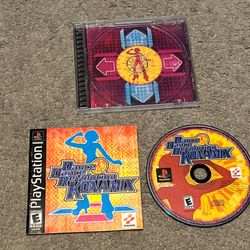 Dance Dance Revolution Konamix PlayStation 1 PS1 Complete w/ Manual Reg Card