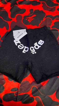 Sp5der Rhyme stone shorts