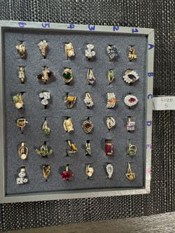 14k Plated Rings(size 5)