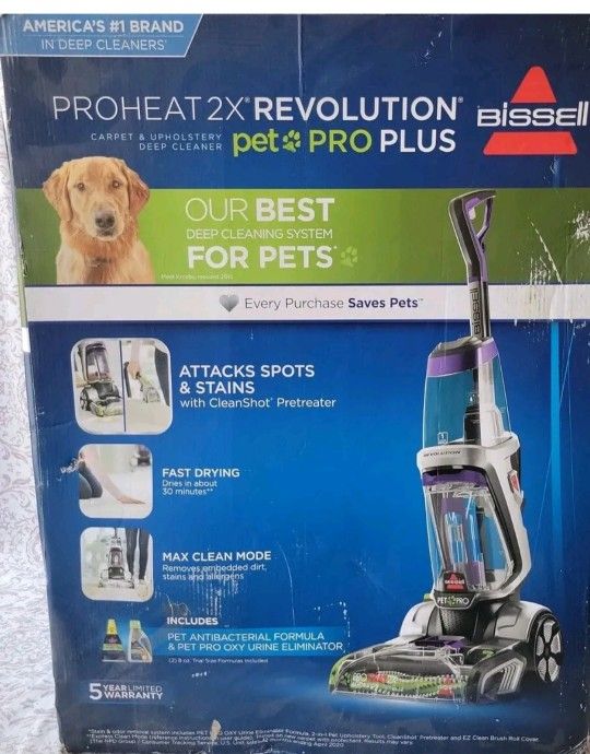 💥💥🪼 BISSELL ProHeat 2X Revolution Pet Pro Carpet Plus Cleaner💥🆕NO BOX👇READ Des‼️