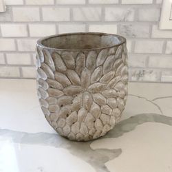 Terrain Anthropologie Cement Flower Pot