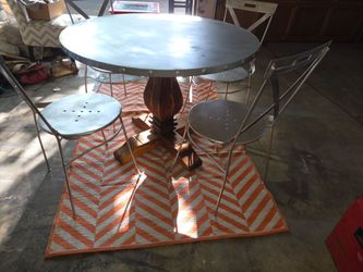 Dining table and chairs