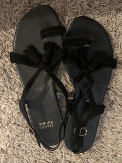 8.5 Stuart weitzman black sandals