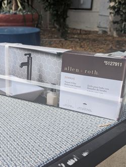 BRAND NEW! allen + roth Townley Vessel Filler Bathroom Faucet (Matte Black)- FIRM ON PRICE