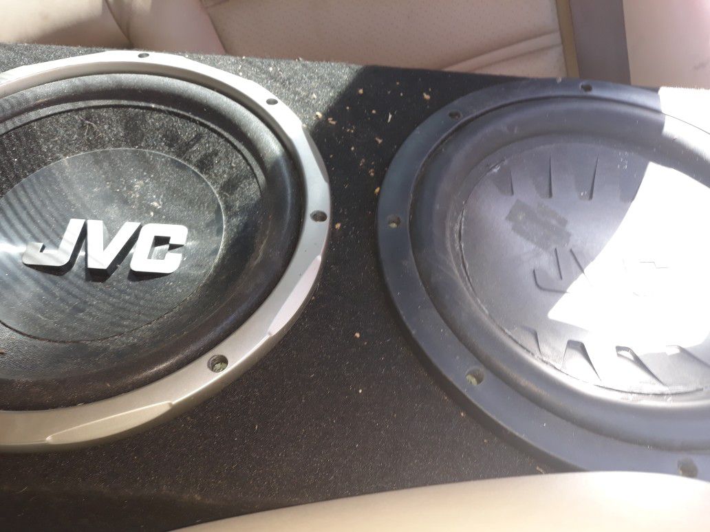 2- 12in jvc subs with box