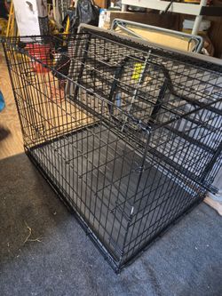 Large Black Wire Dog Crate