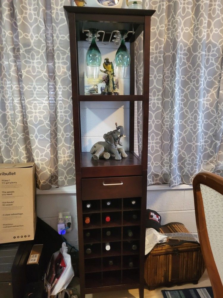 Wine Rack With Wine Glass Holder...