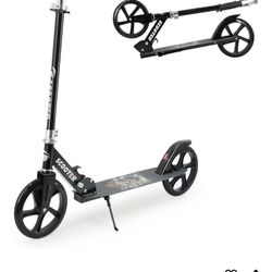 Kick Scooter for Ages 6+, Kids, Teens & Adults. Max Load 240 LBS. 8IN Big Wheels for Kids, Teens & Adults, 3 Adjustable Levels