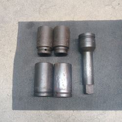 Proto Tools 3/4 Drive 6 Point Deep Impact Socket And 1 Drive Extension 