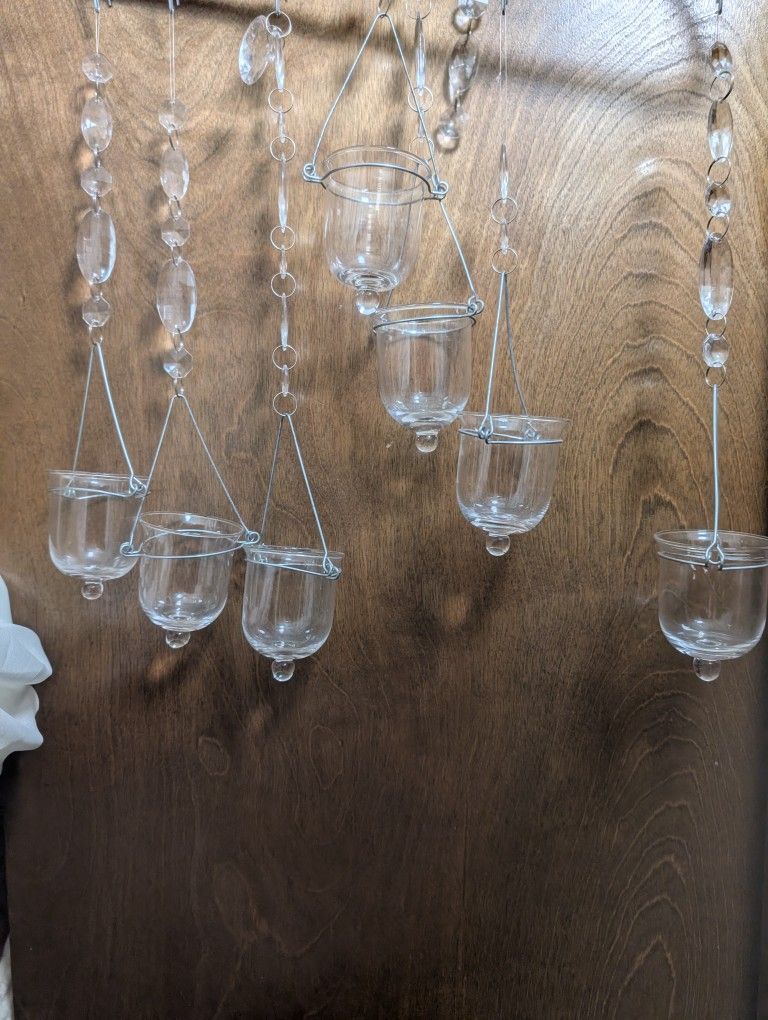 Glass Hanging Votive Candle Holders