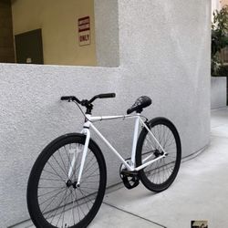 White fixie clean TRADES OR BUY CASH