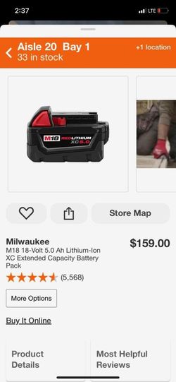 Milwaukee Battery 