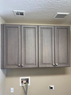 Laundry upper cabinets