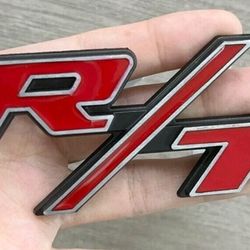 R/T For RT Front Grill Emblem Car Badge New Red Silver Nameplate ALL PICS SOLD SEPARATELY SHIPPING AVAILABLE