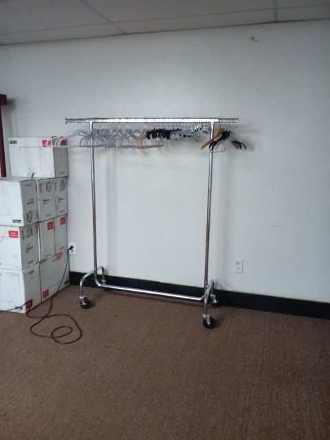 Rolling Clothing Rack