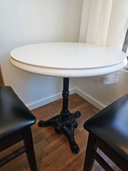 3 Piece French Bistro Dining Table with 2 Chairs