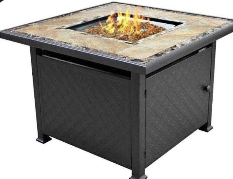 Propane 40 Inches Square Fire Pit Brand New Never Used Factory Sealed Box