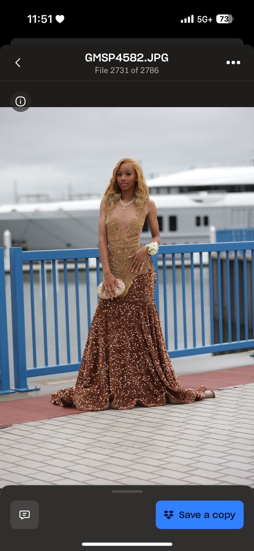 Gold Prom Dress