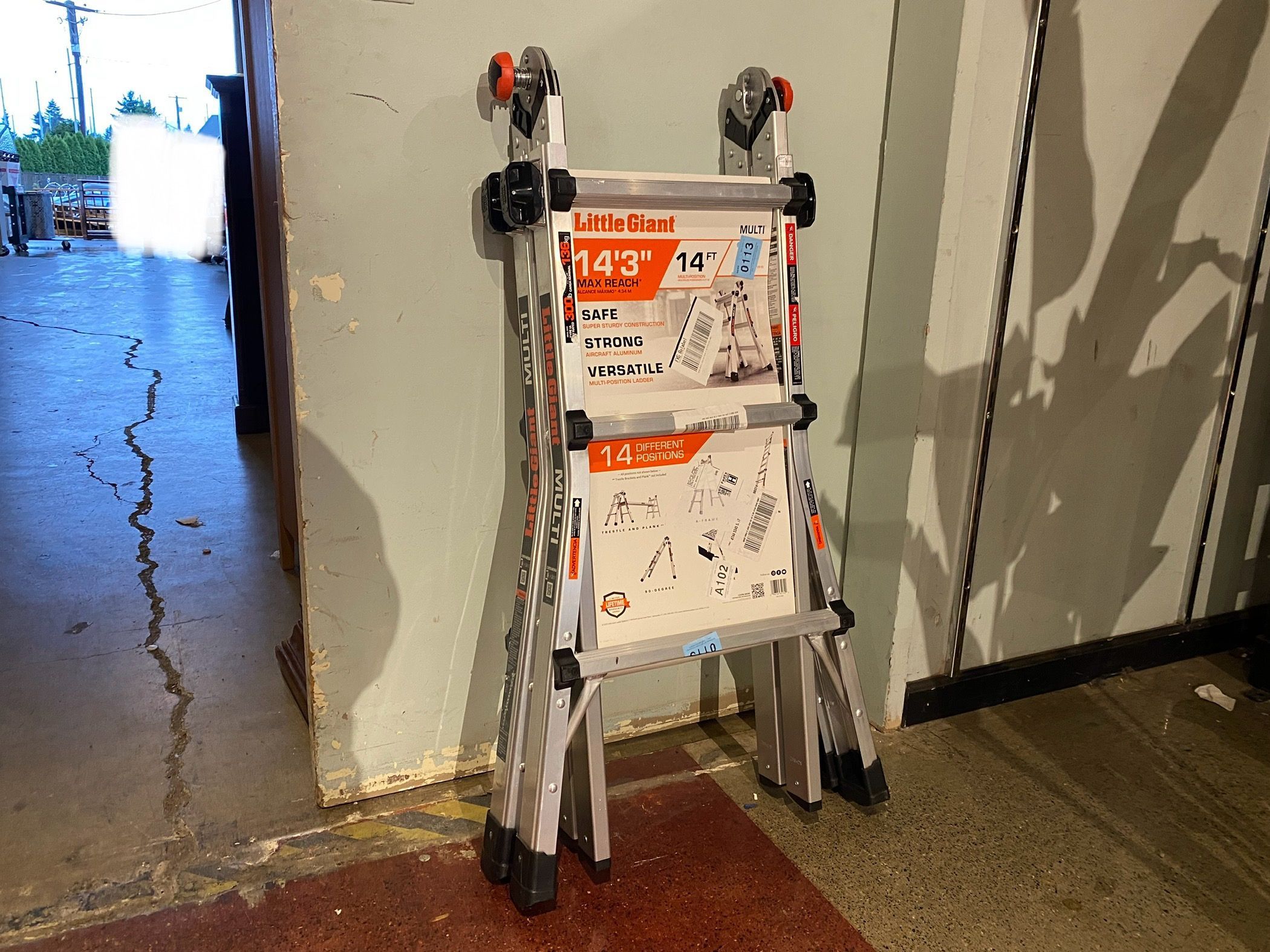 NEW! LITTLE GIANT 14Ft. Multi-Position Ladder, 300Lb Capacity
