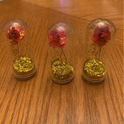 Rose 🌹 In A Bottle Miniature  Party Favors- See Pics (Beauty & The Beast  Theme)