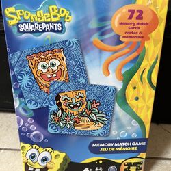 New Sponge Bob Square Pants Memory Match Game