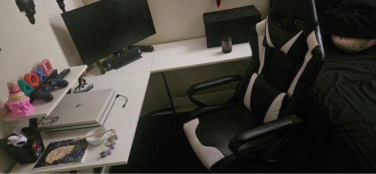 Chair + Desk + Monitor