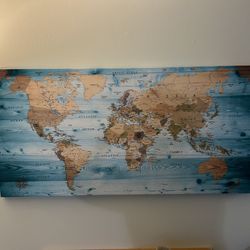 World Map Wall Art Poster